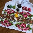 Рушник весільний з калиною